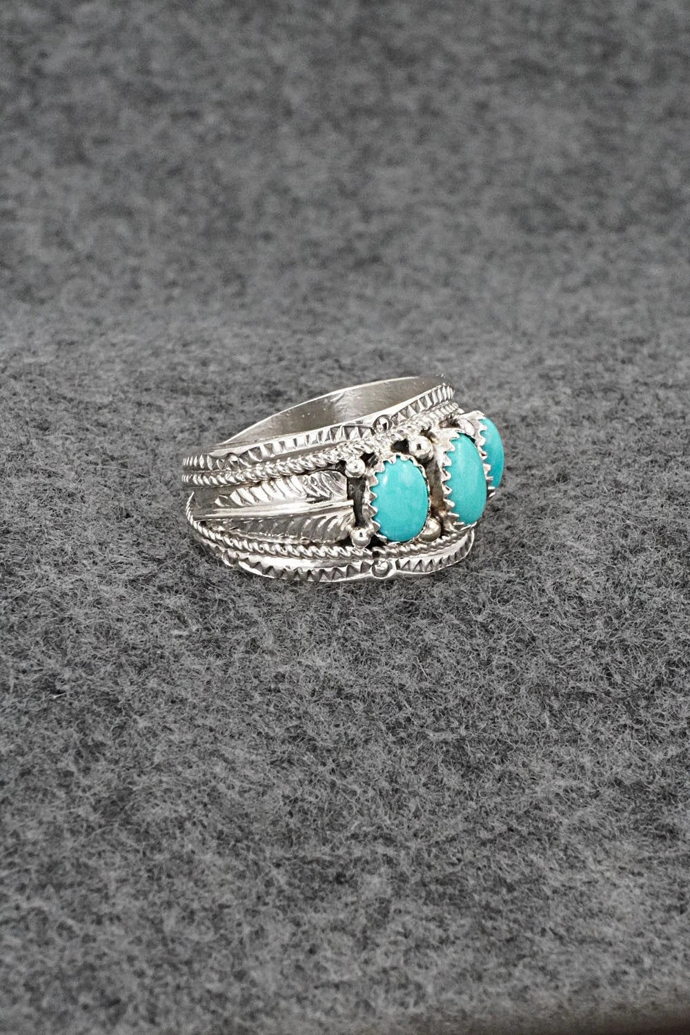 Turquoise & Sterling Silver Ring - Betty Begaye - Size 11