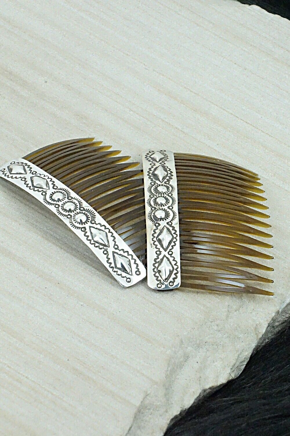 Sterling Silver Hair Combs - Jennie Blackgoat