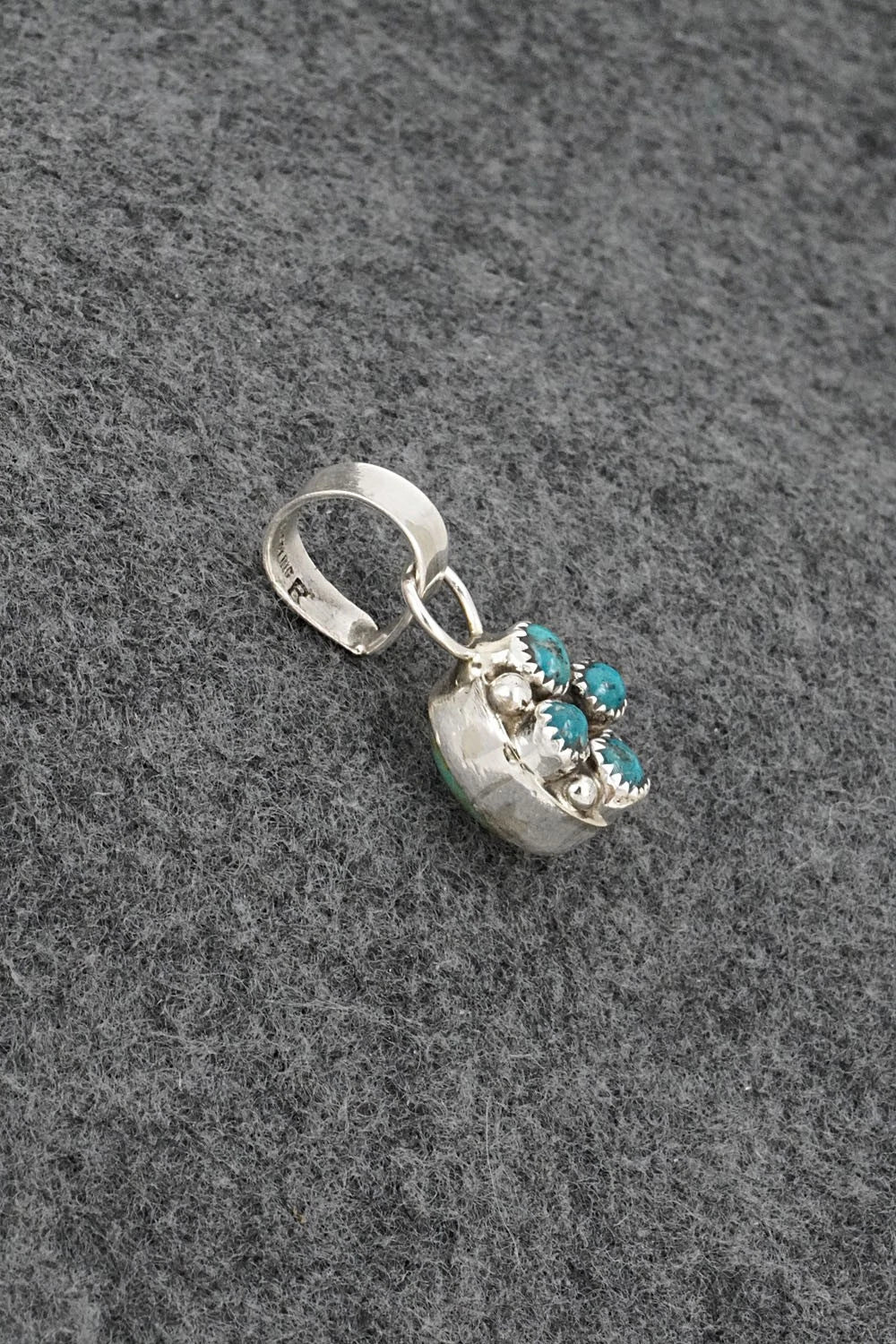 Turquoise & Sterling Silver Pendant - Priscilla Reeder