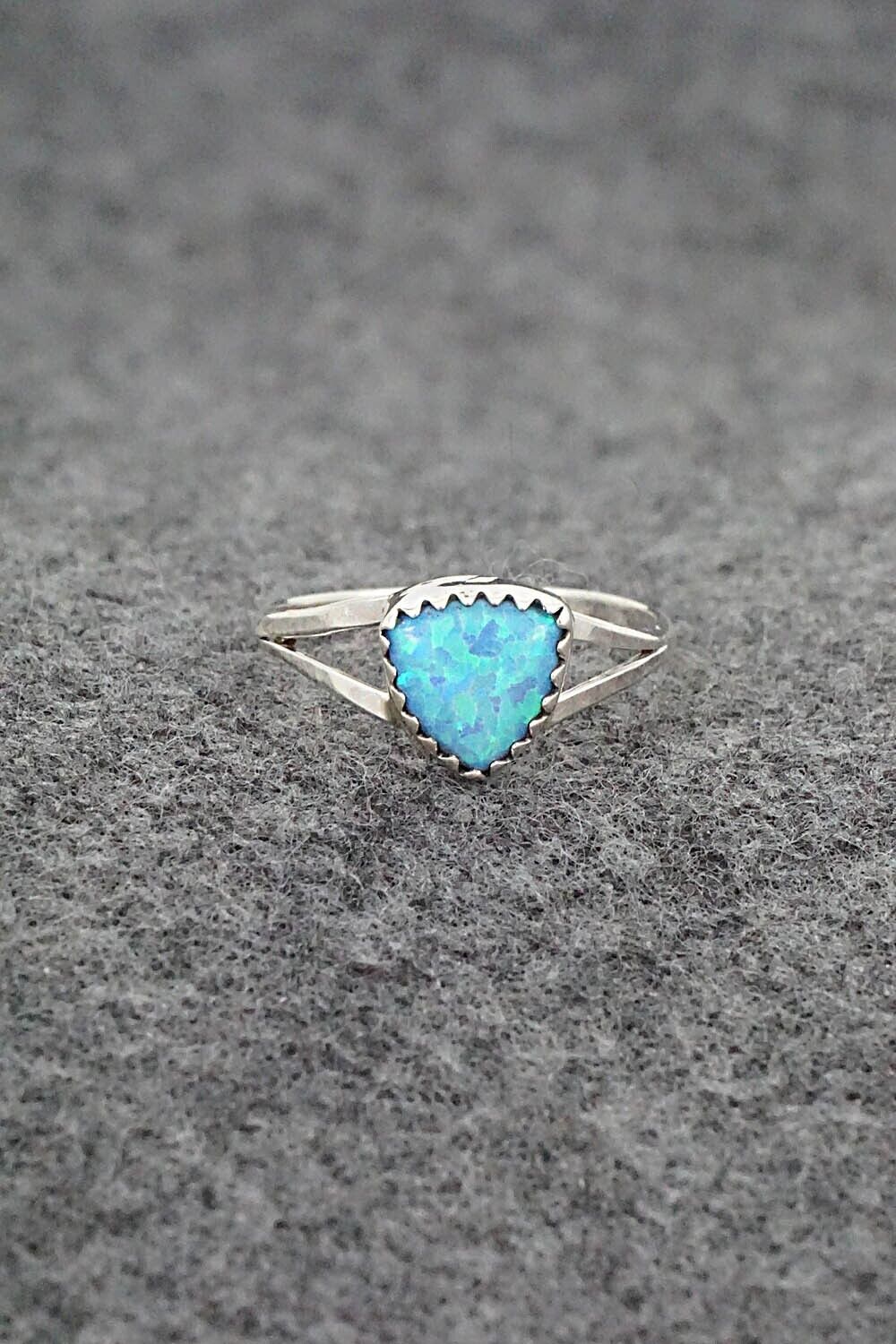 Opalite & Sterling Silver Ring - Theresa Smith - Size 7.25