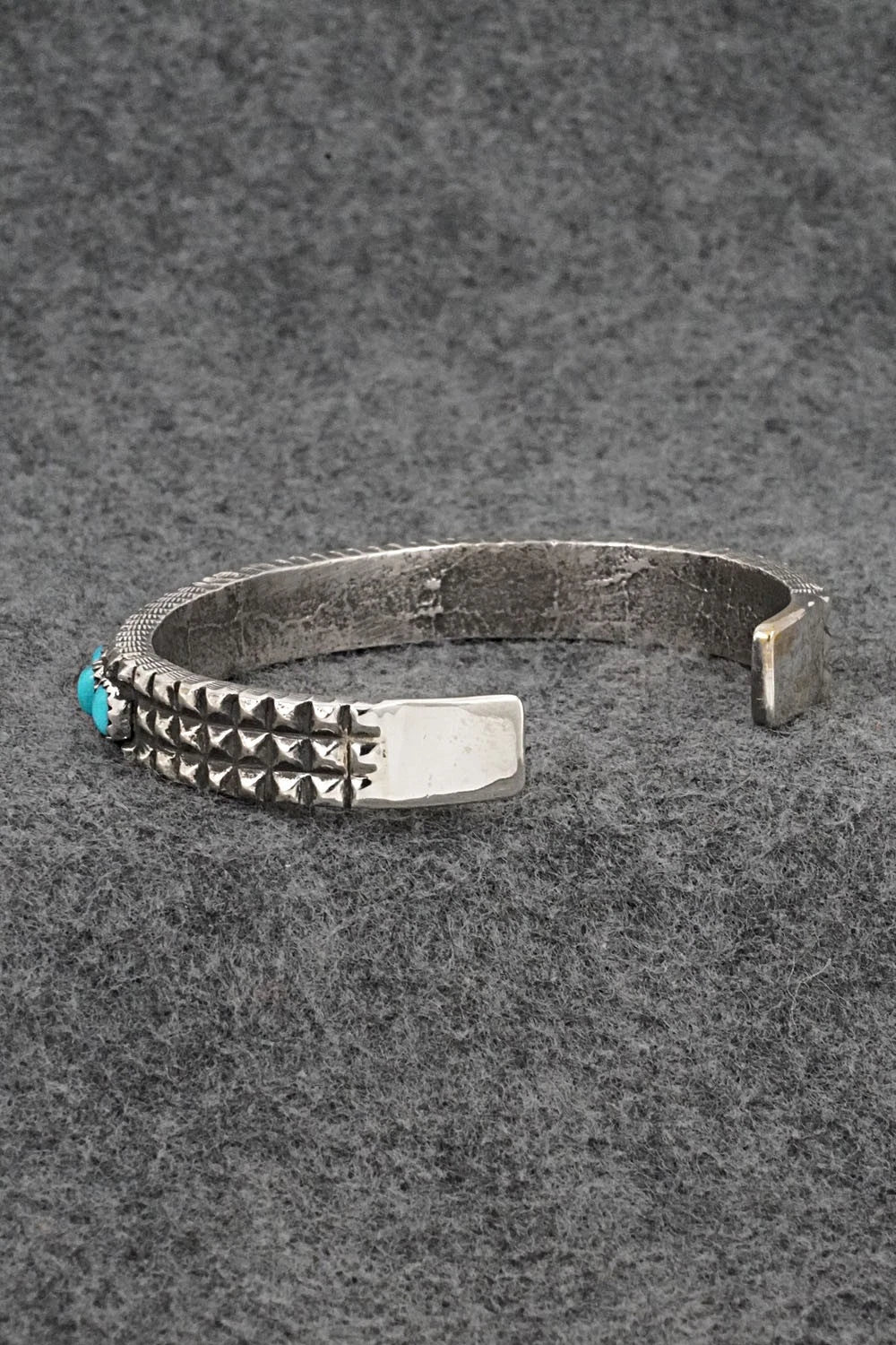 Turquoise & Sterling Silver Bracelet - Ernest Rangel