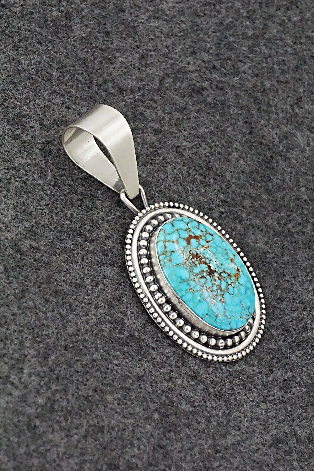 Turquoise & Sterling Silver Pendant - Daniel Benally