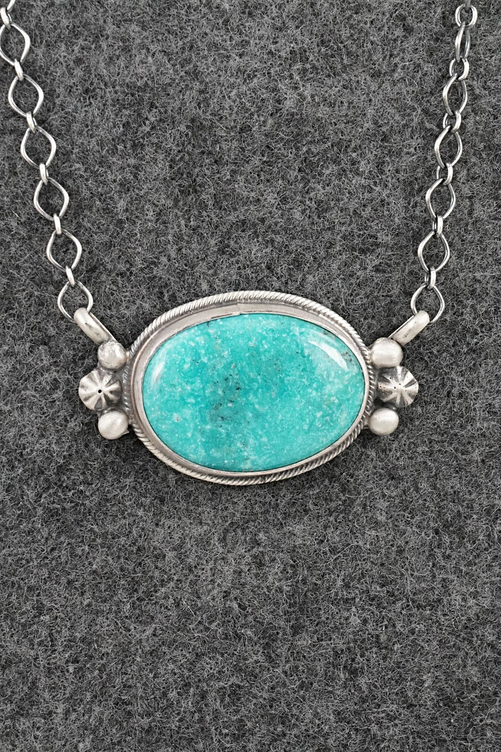 Turquoise & Sterling Silver Necklace - Darrin Livingston