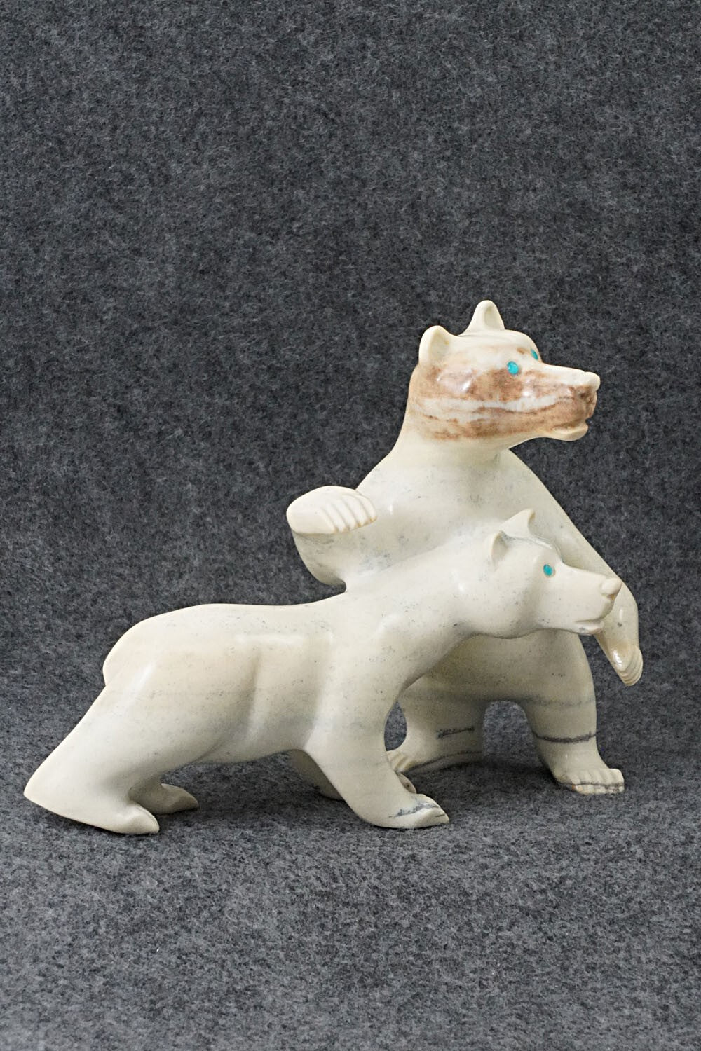 Bears Zuni Fetish Carving - Albert Eustace Sr.