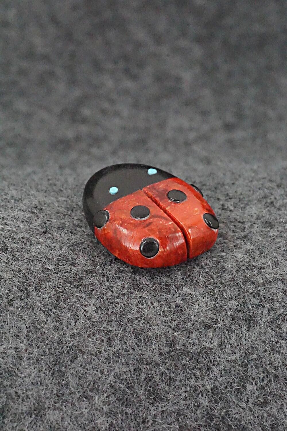 Ladybug Zuni Fetish Carving - Reynold Lunasee