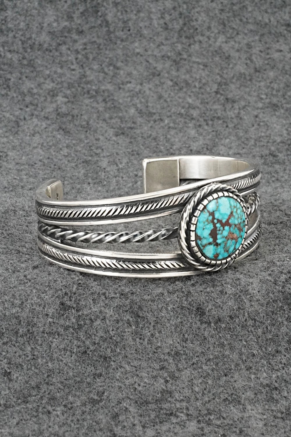 Turquoise & Sterling Silver Bracelet - Roland Dixon