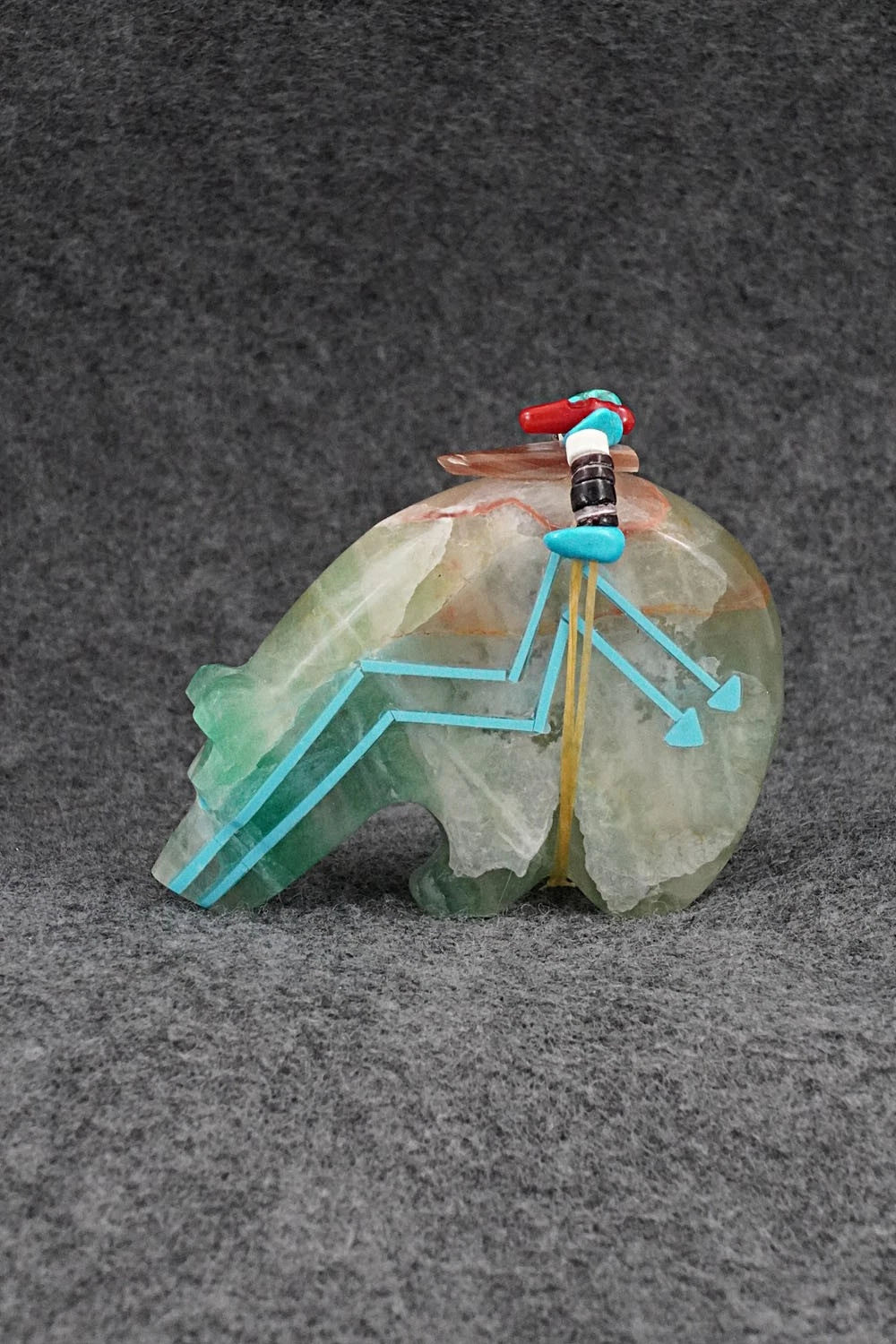 Bear Zuni Fetish Carving - Rodney Laiwakete