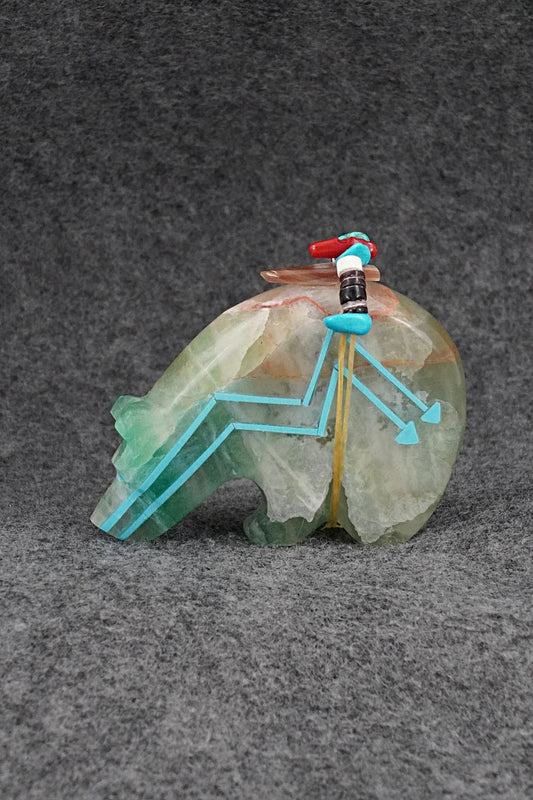 Bear Zuni Fetish Carving - Rodney Laiwakete