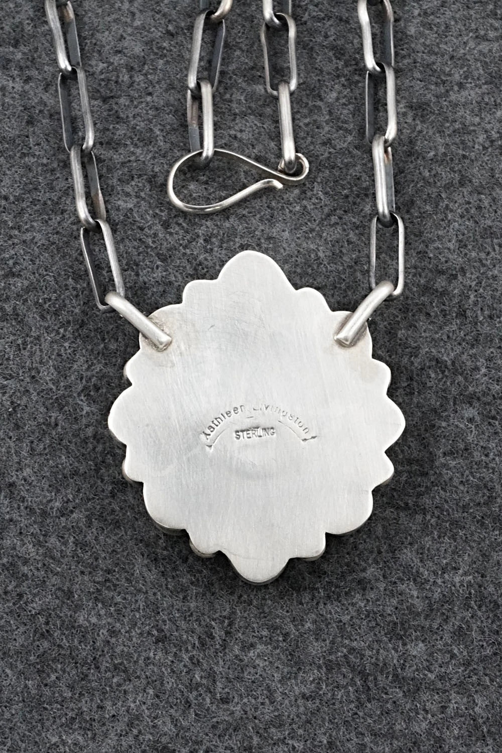 Turquoise & Sterling Silver Necklace - Kathleen Livingston