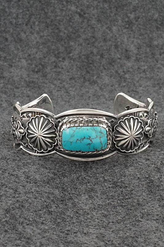 Turquoise & Sterling Silver Bracelet - Roland Dixson