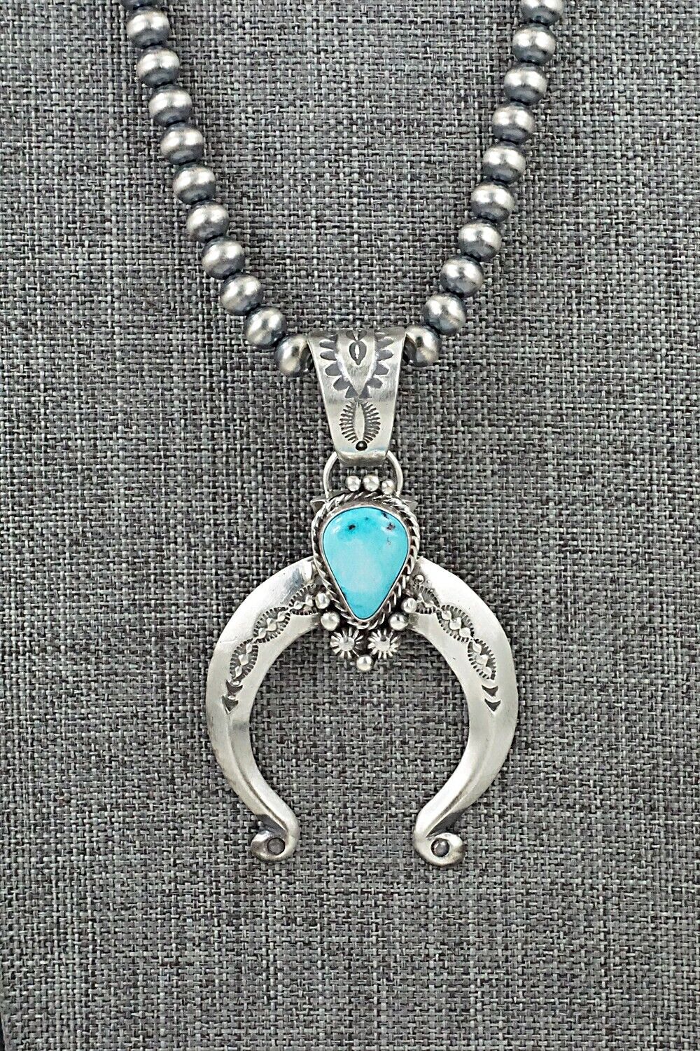 Turquoise & Sterling Silver Necklace - Samuel Yellowhair