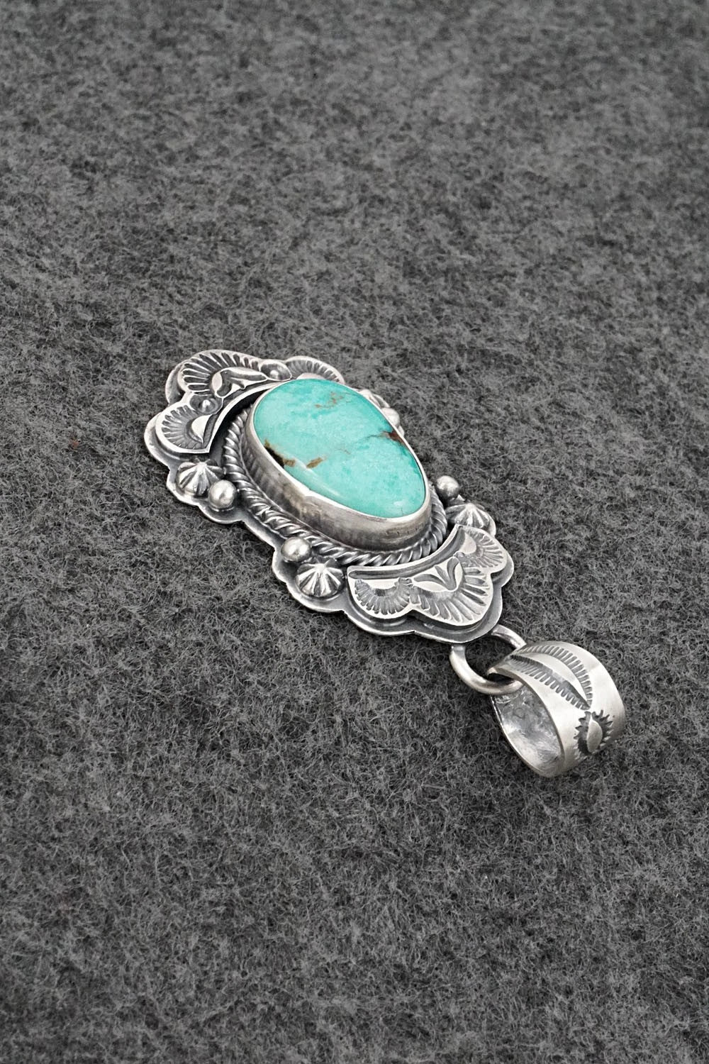 Turquoise & Sterling Silver Pendant - Randy Boyd