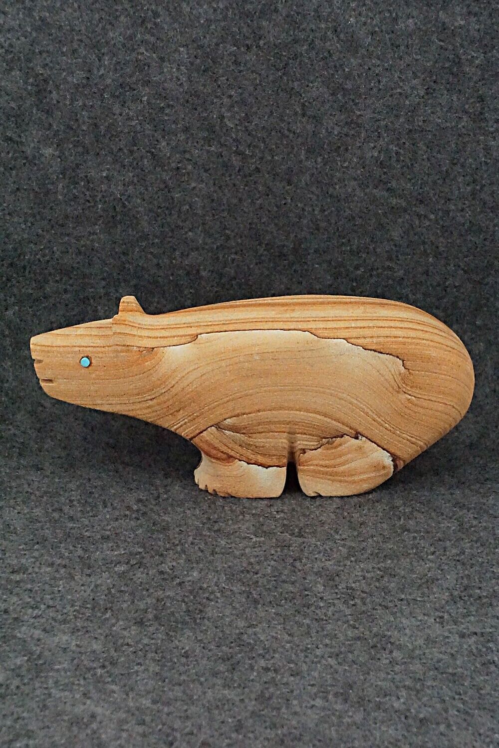 Bear Zuni Fetish Carving - Reynold Lunasee