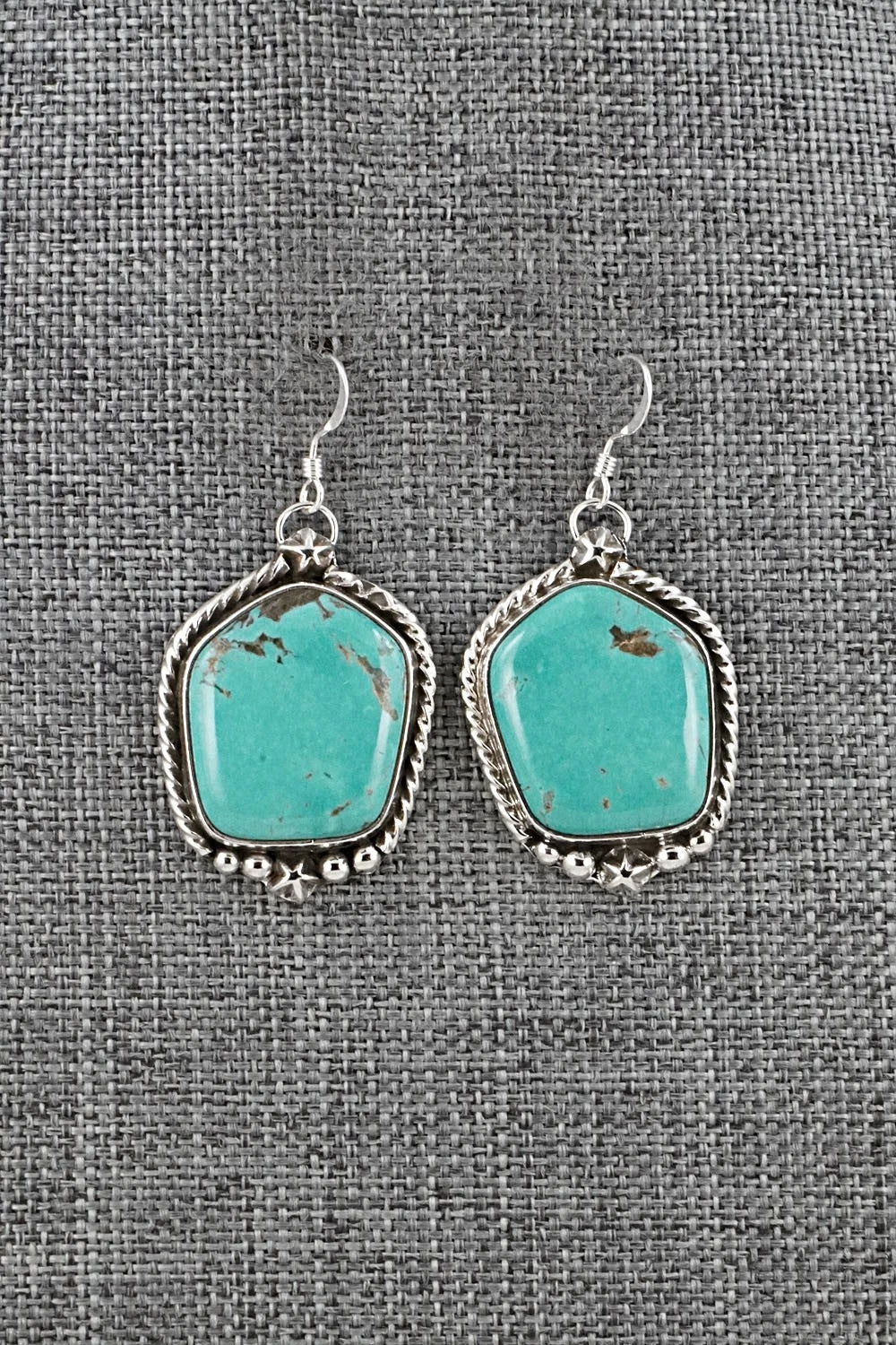 Turquoise & Sterling Silver Earrings - Rena Shelly