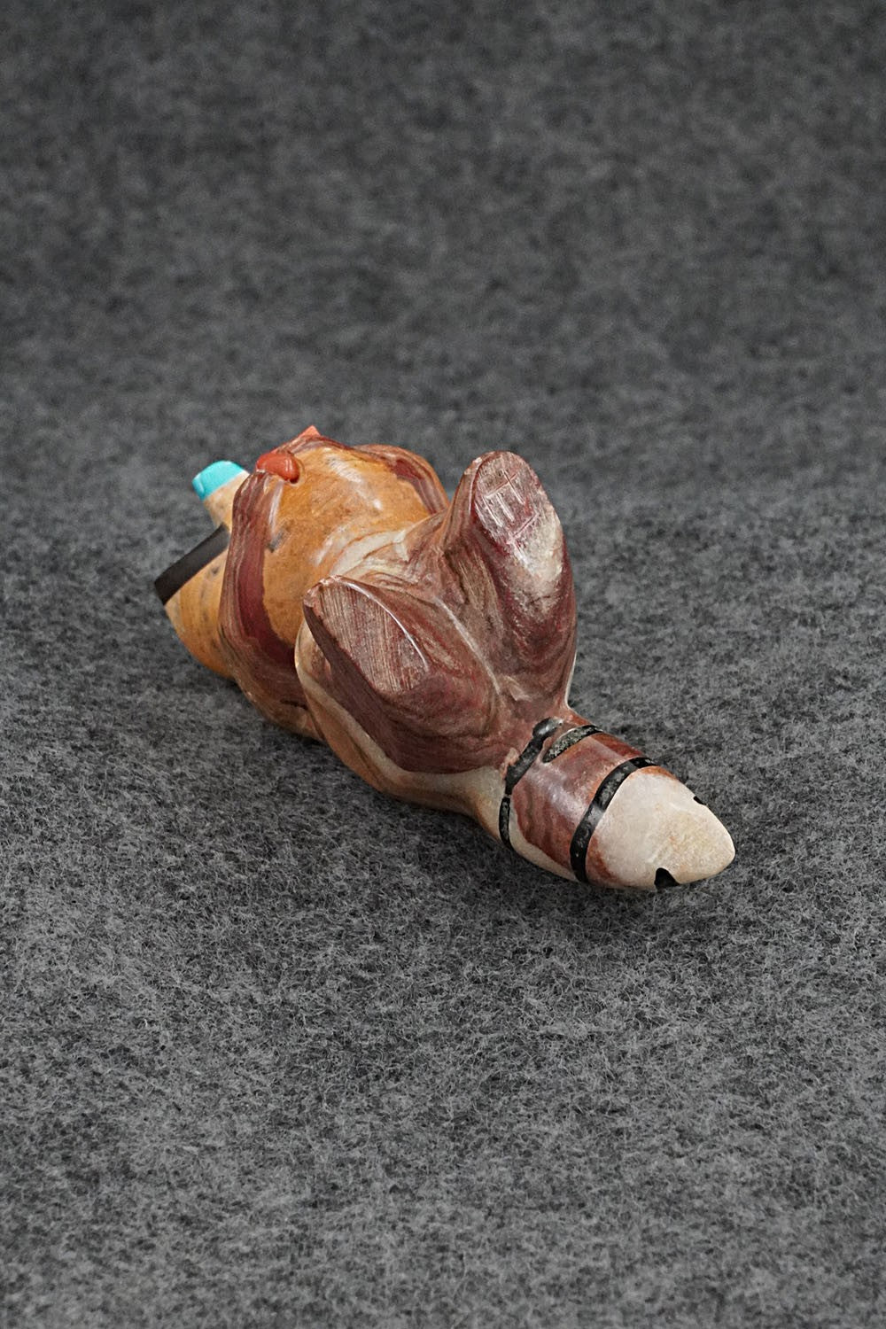 Raccoon Zuni Fetish Carving - Enrike Leekya