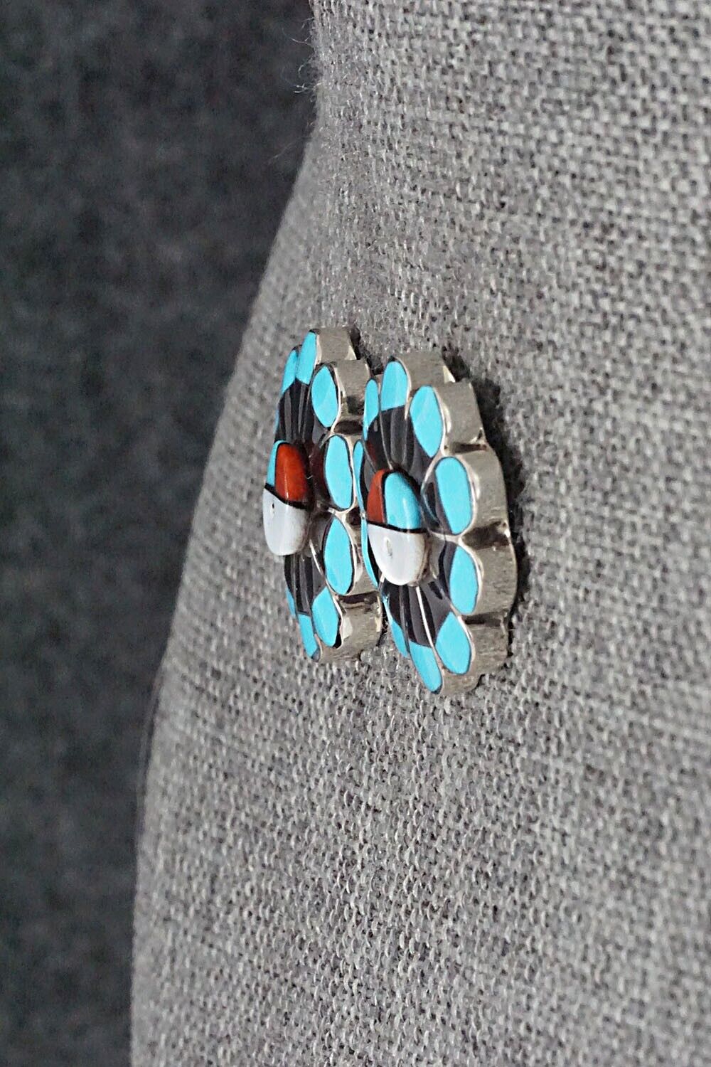 Multi-Stone & Sterling Silver Earrings - Romero Vacit