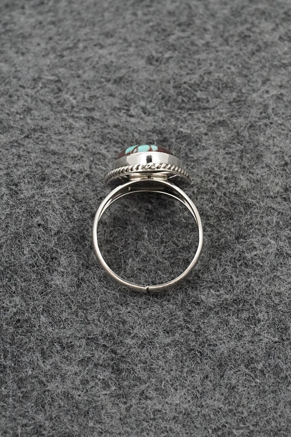 Turquoise & Sterling Silver Ring - Eugene Gruber - Size 6