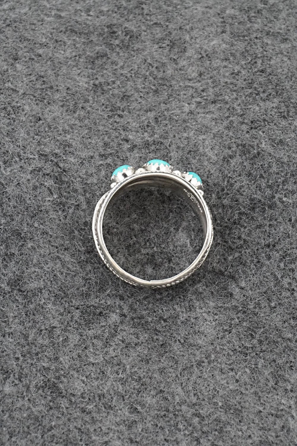 Turquoise & Sterling Silver Ring - Betty Begaye - Size 11