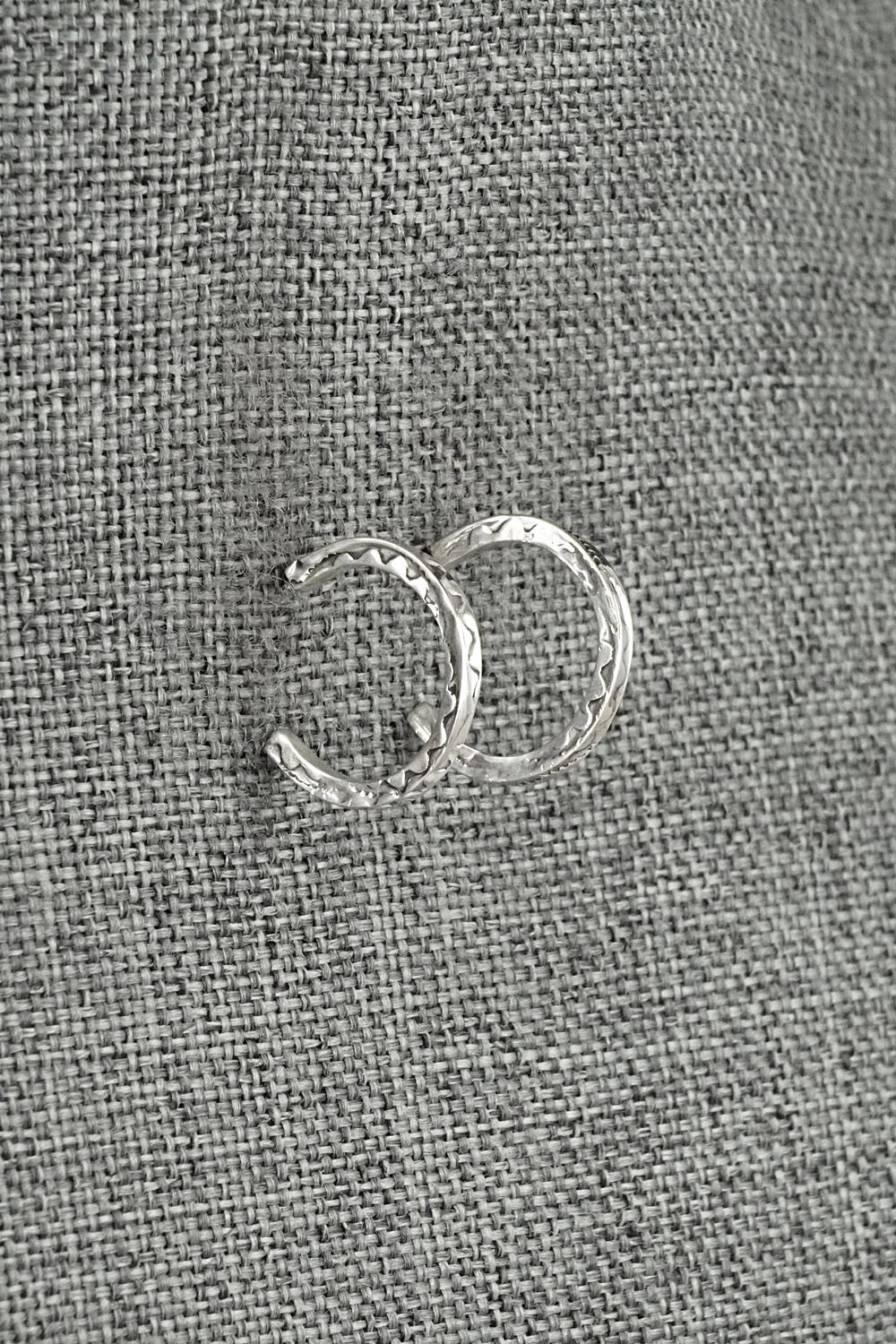 Sterling Silver Hoop Earrings - Elaine Tahe