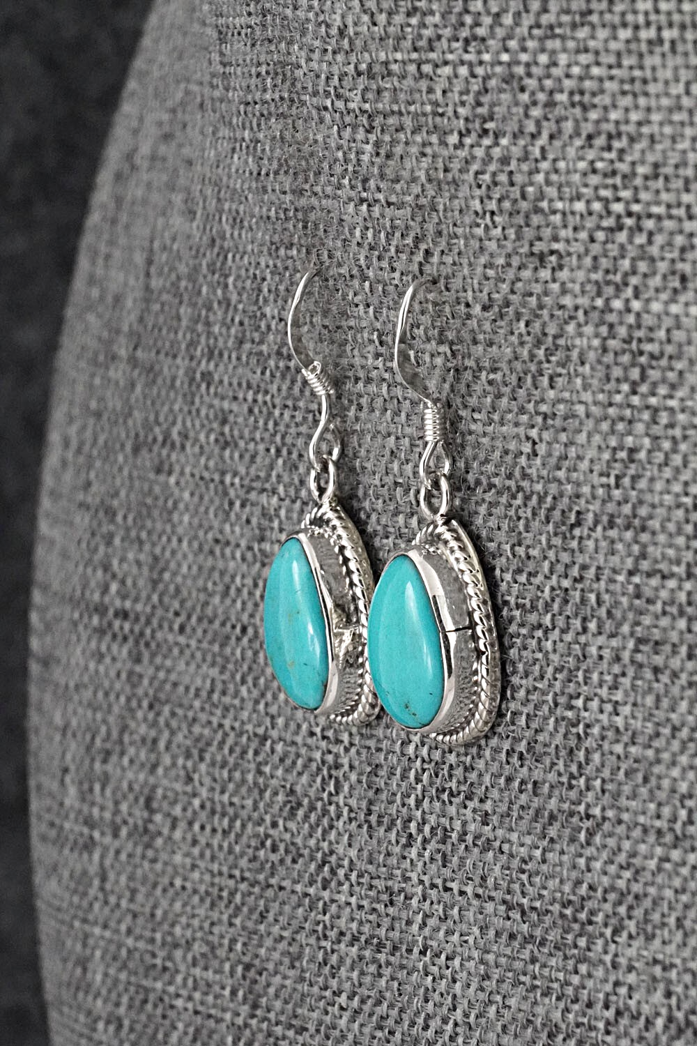Turquoise & Sterling Silver Earrings - Sharon McCarthy