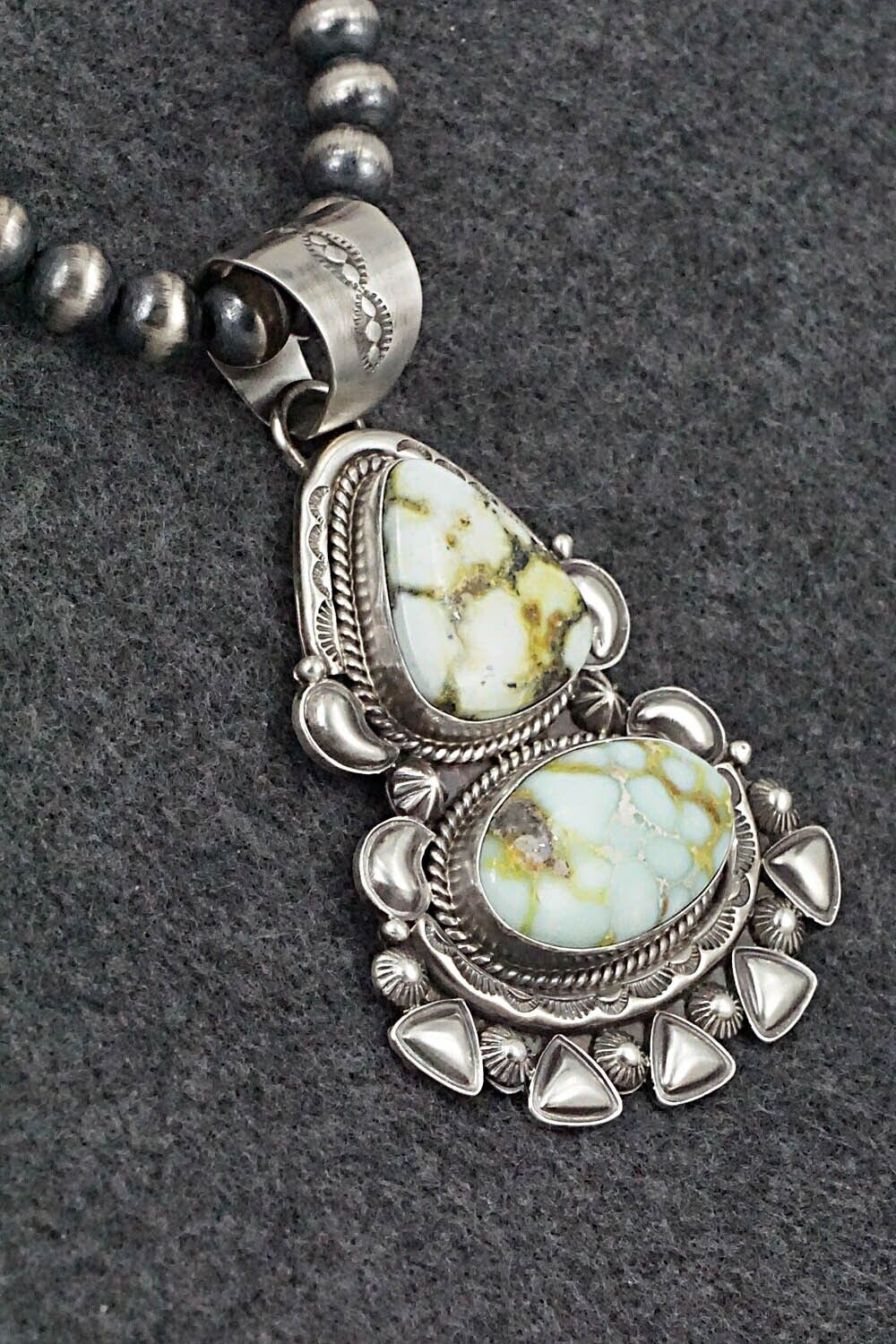 Variscite & Sterling Silver Necklace - Derrick Gordon