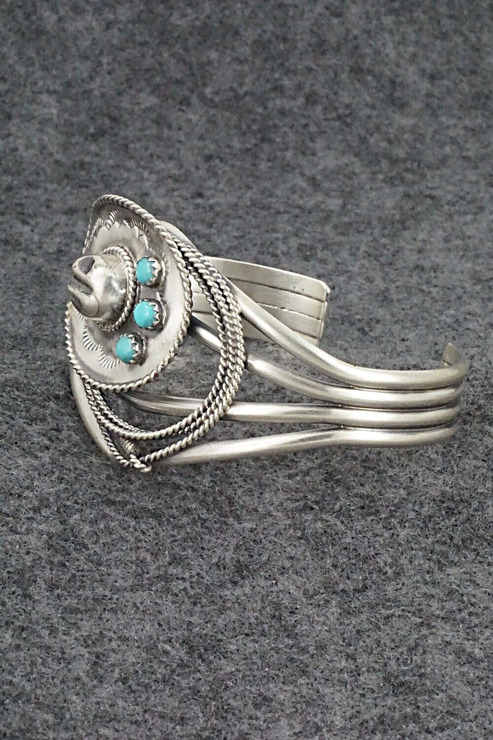 Turquoise & Sterling Silver Bracelet - Bobby Platero