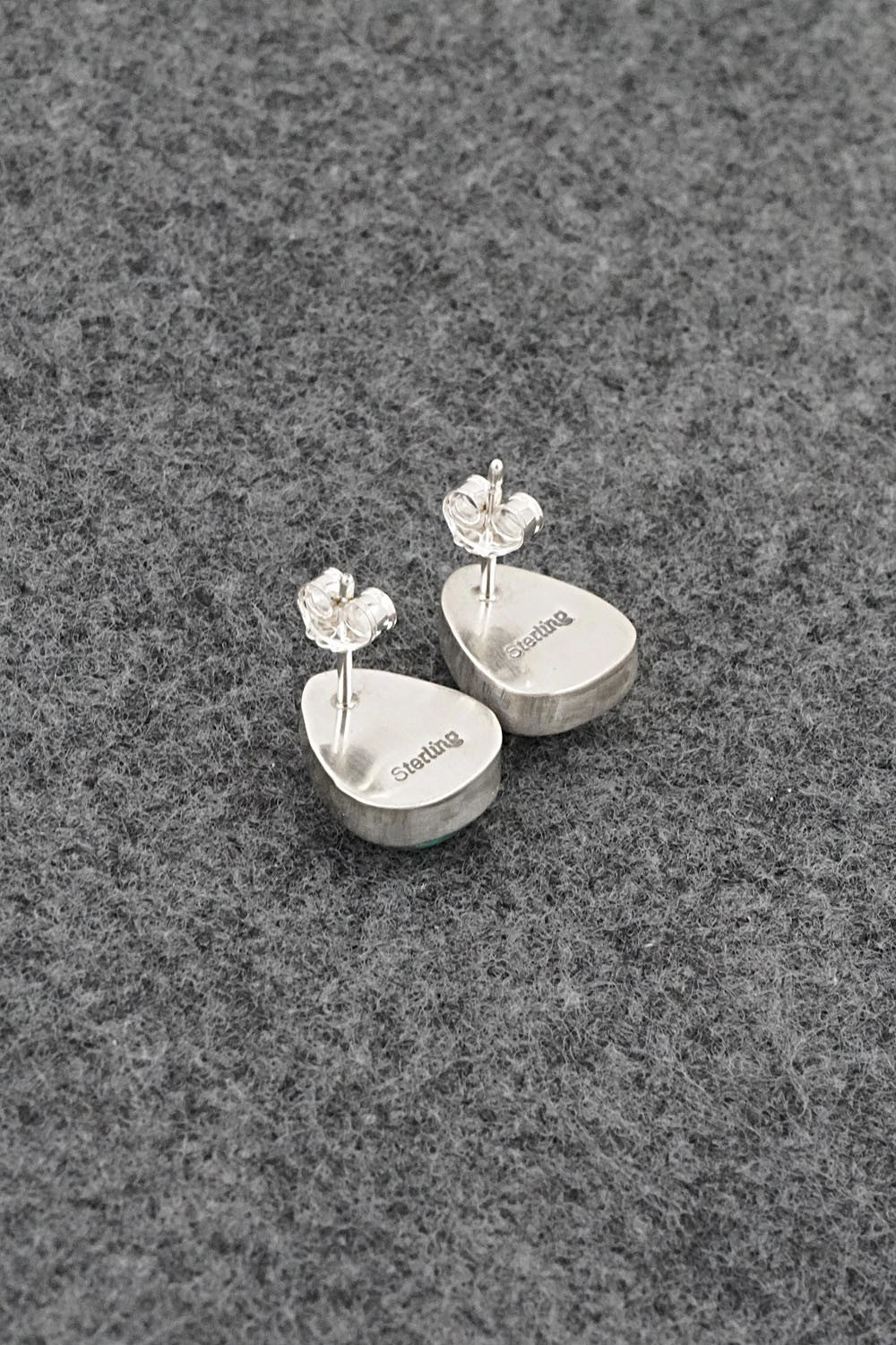 Turquoise & Sterling Silver Earrings - Rosemary Saunders