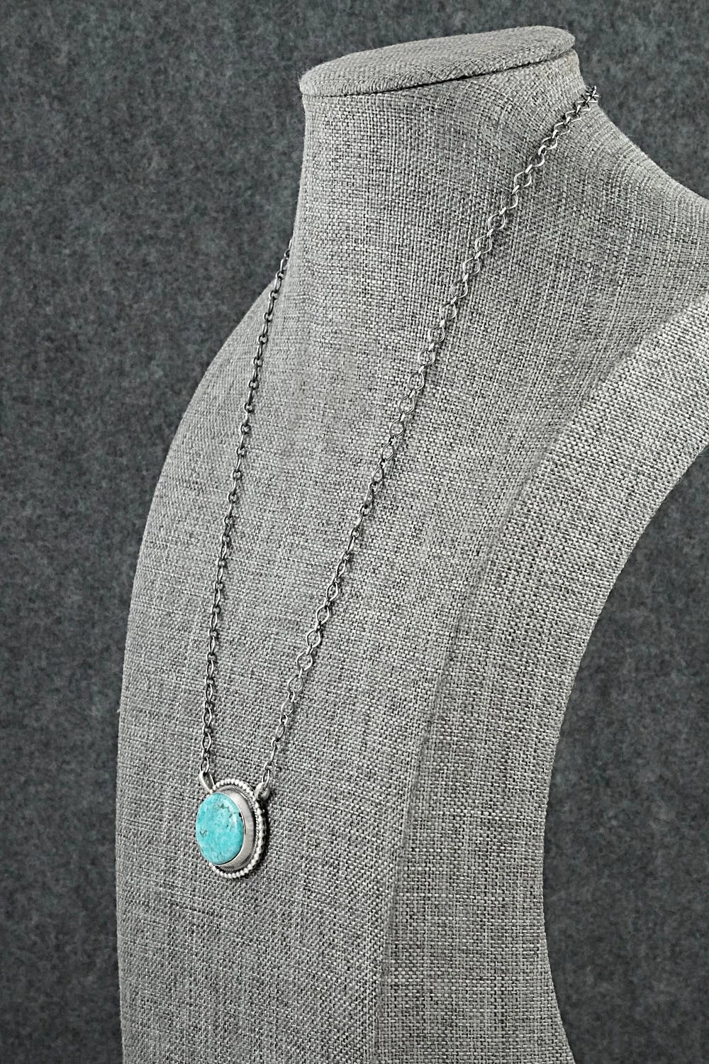 Turquoise & Sterling Silver Necklace - Darrin Livingston