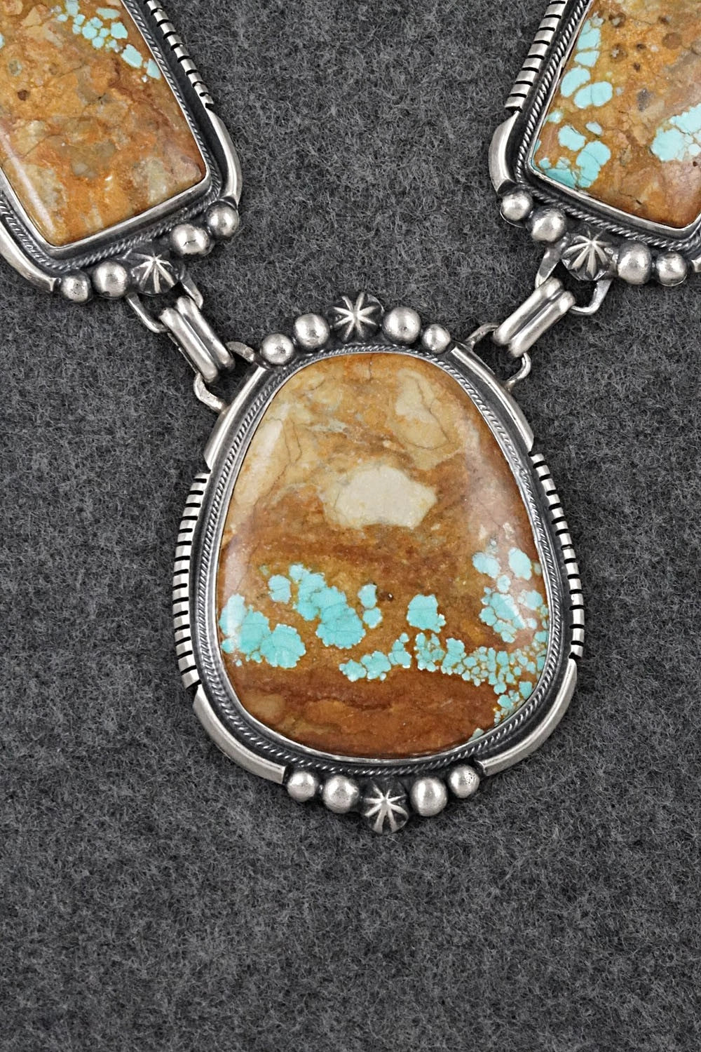 Turquoise & Sterling Silver Necklace and Earrings Set - Bob Becenti