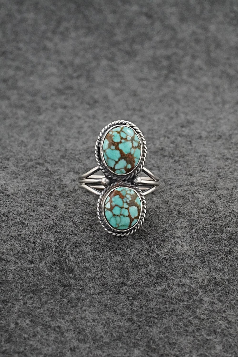 Turquoise & Sterling Silver Ring - Rena Begay - Size 8