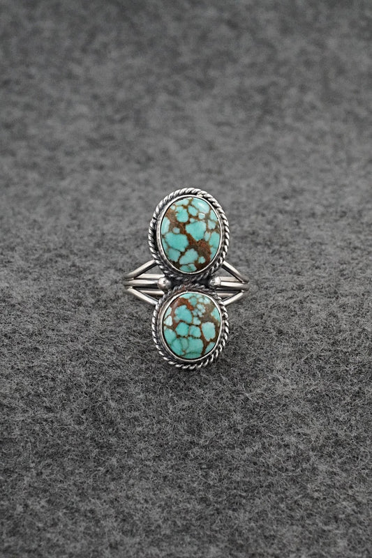Turquoise & Sterling Silver Ring - Rena Begay - Size 8