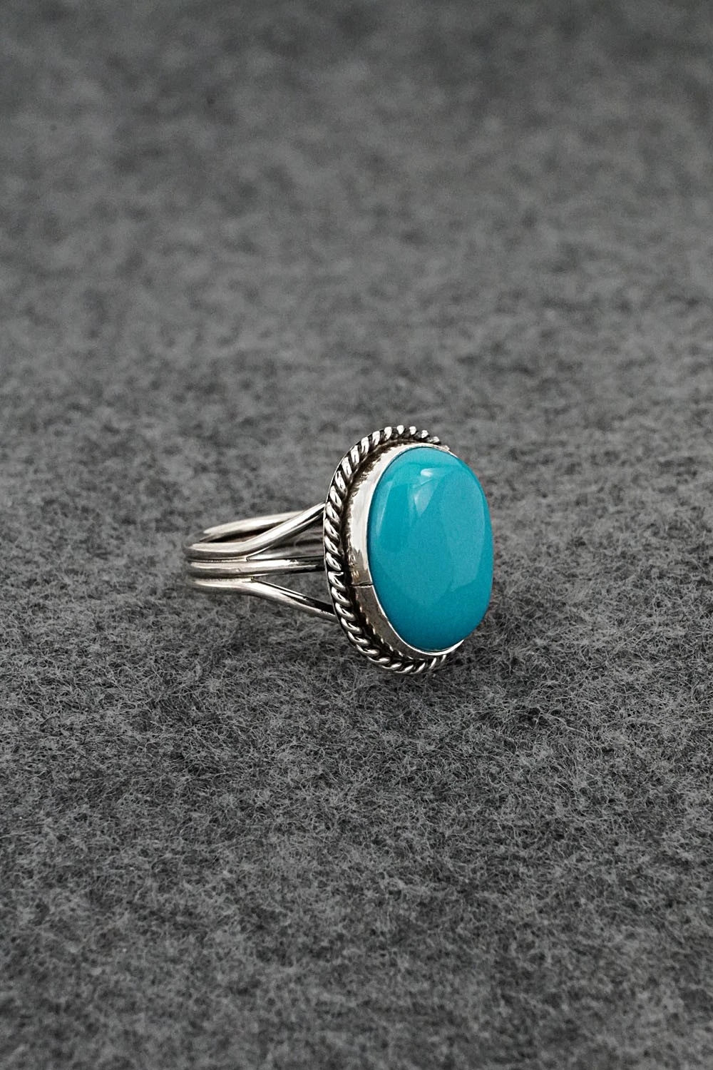 Turquoise & Sterling Silver Ring - Rena Begay - Size 6