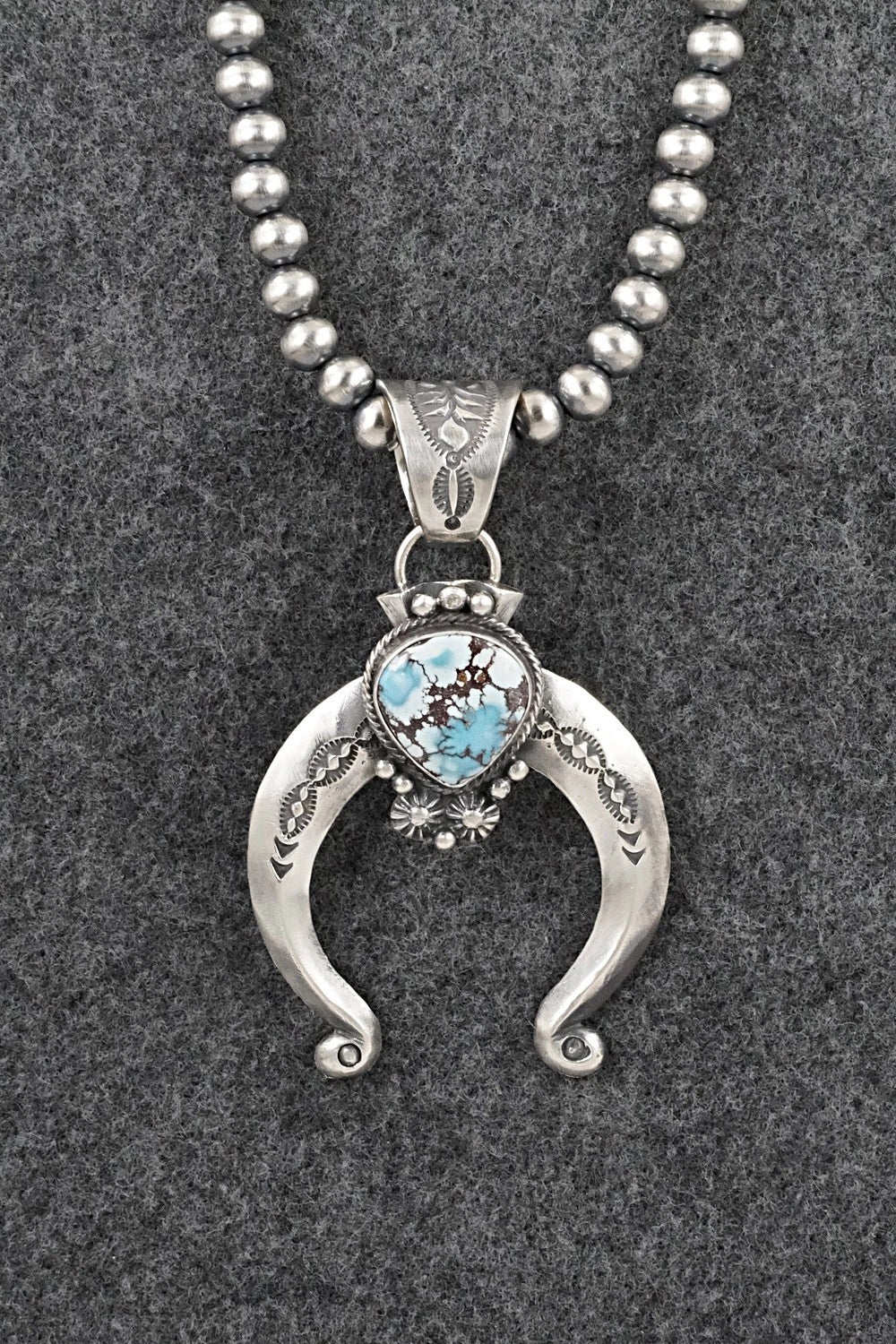 Turquoise & Sterling Silver Necklace - Samuel Yellowhair