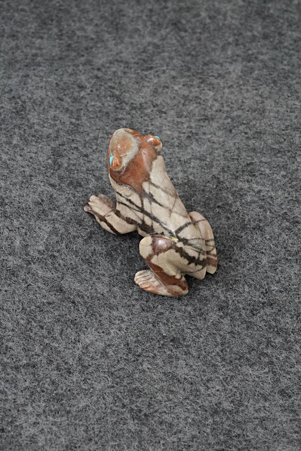 Frog Zuni Fetish Carving - Lance Cheama