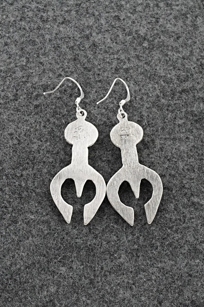 Turquoise & Sterling Silver Earrings - Gary Shorty