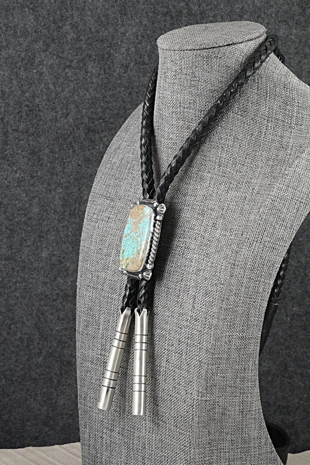 Turquoise & Sterling Silver Bolo Tie - Bob Becenti