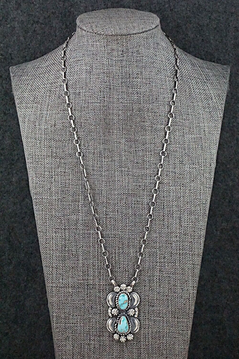 Turquoise & Sterling Silver Necklace - Jeff James