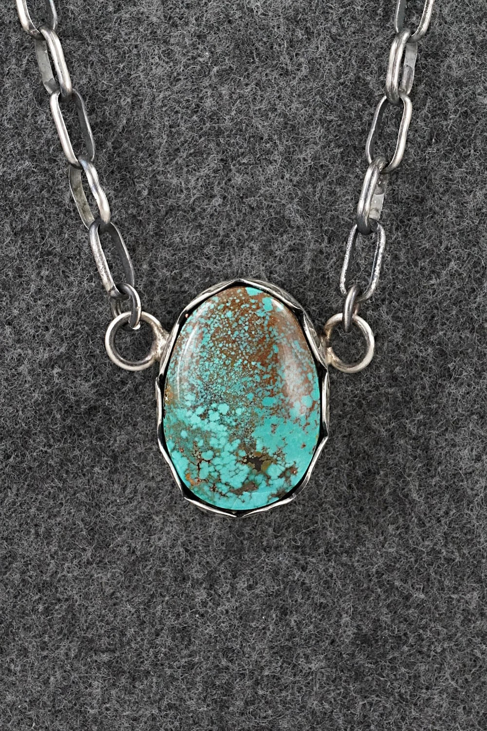 Turquoise & Sterling Silver Necklace - Paul Livingston