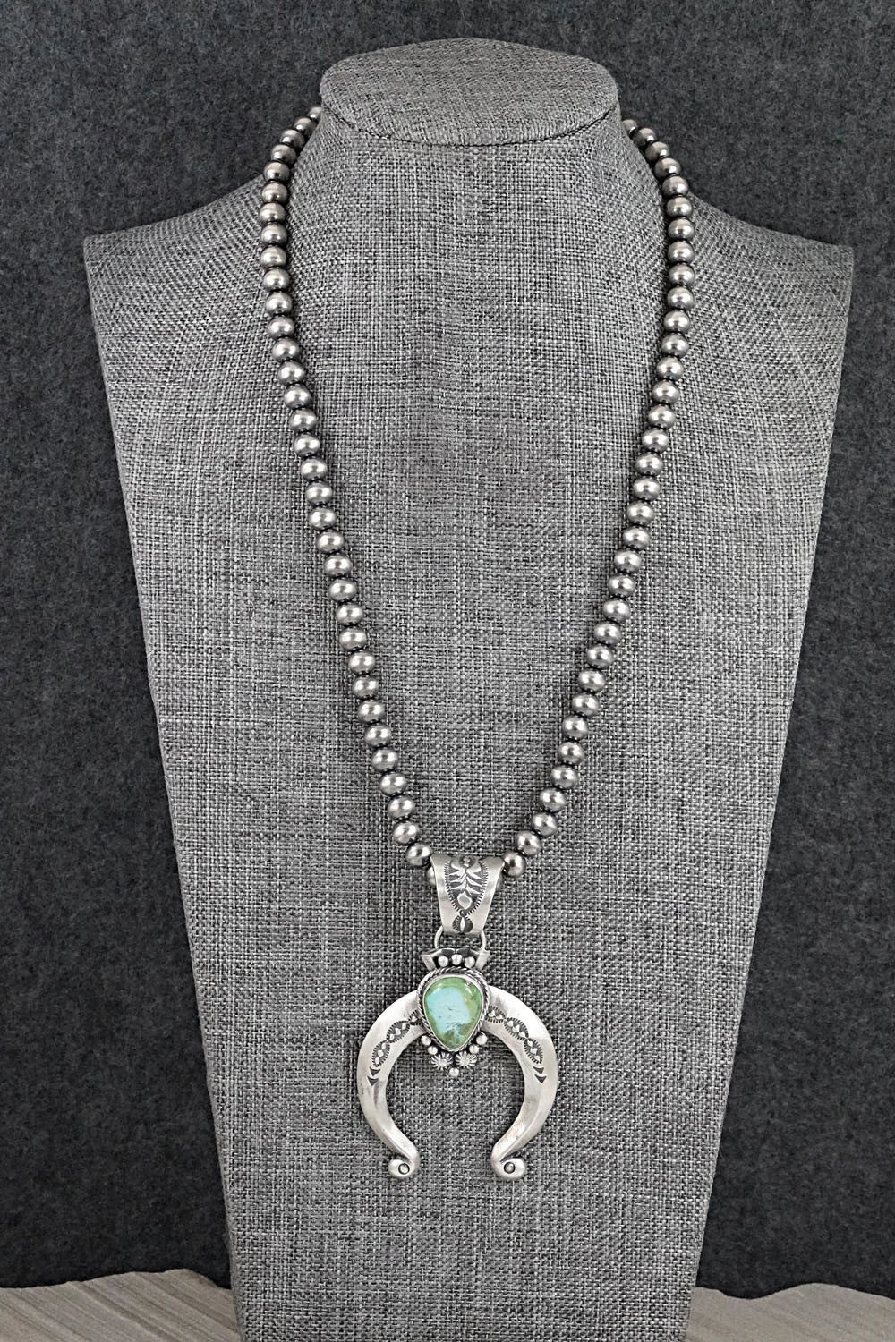 Turquoise & Sterling Silver Necklace - Samuel Yellowhair