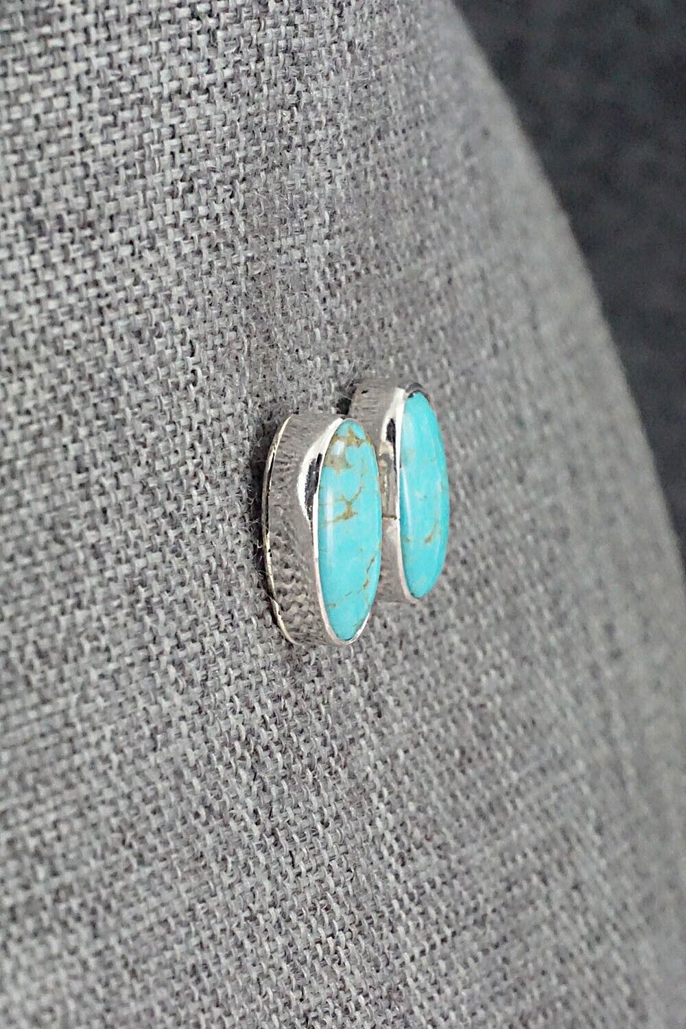 Turquoise & Sterling Silver Earrings - Marco Begaye