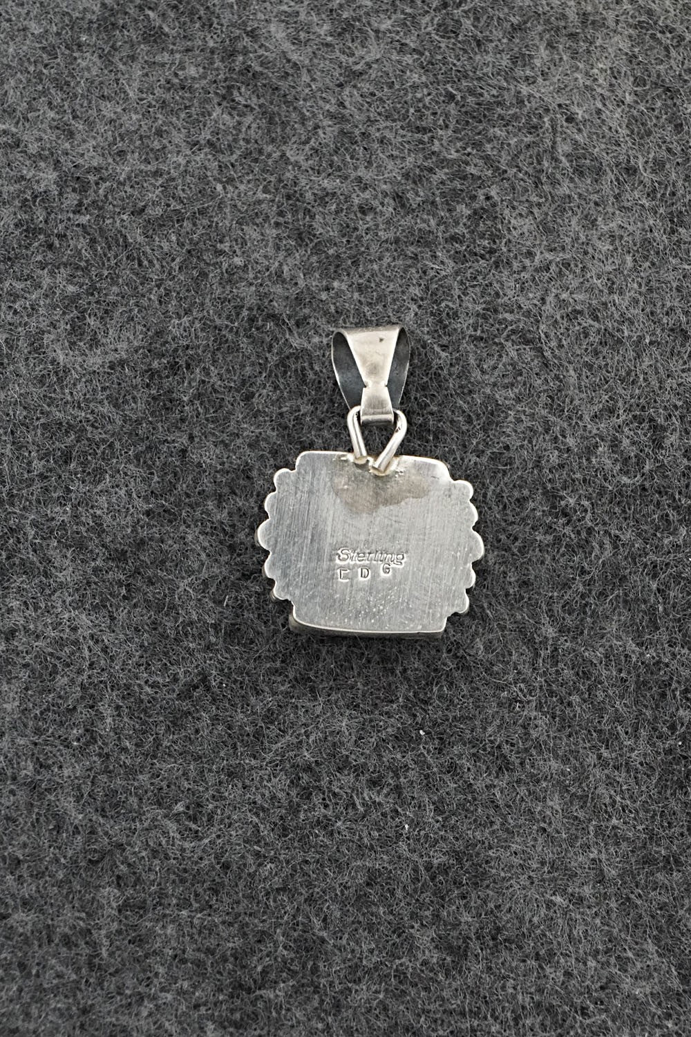 Turquoise & Sterling Silver Pendant - Eugene Gruber