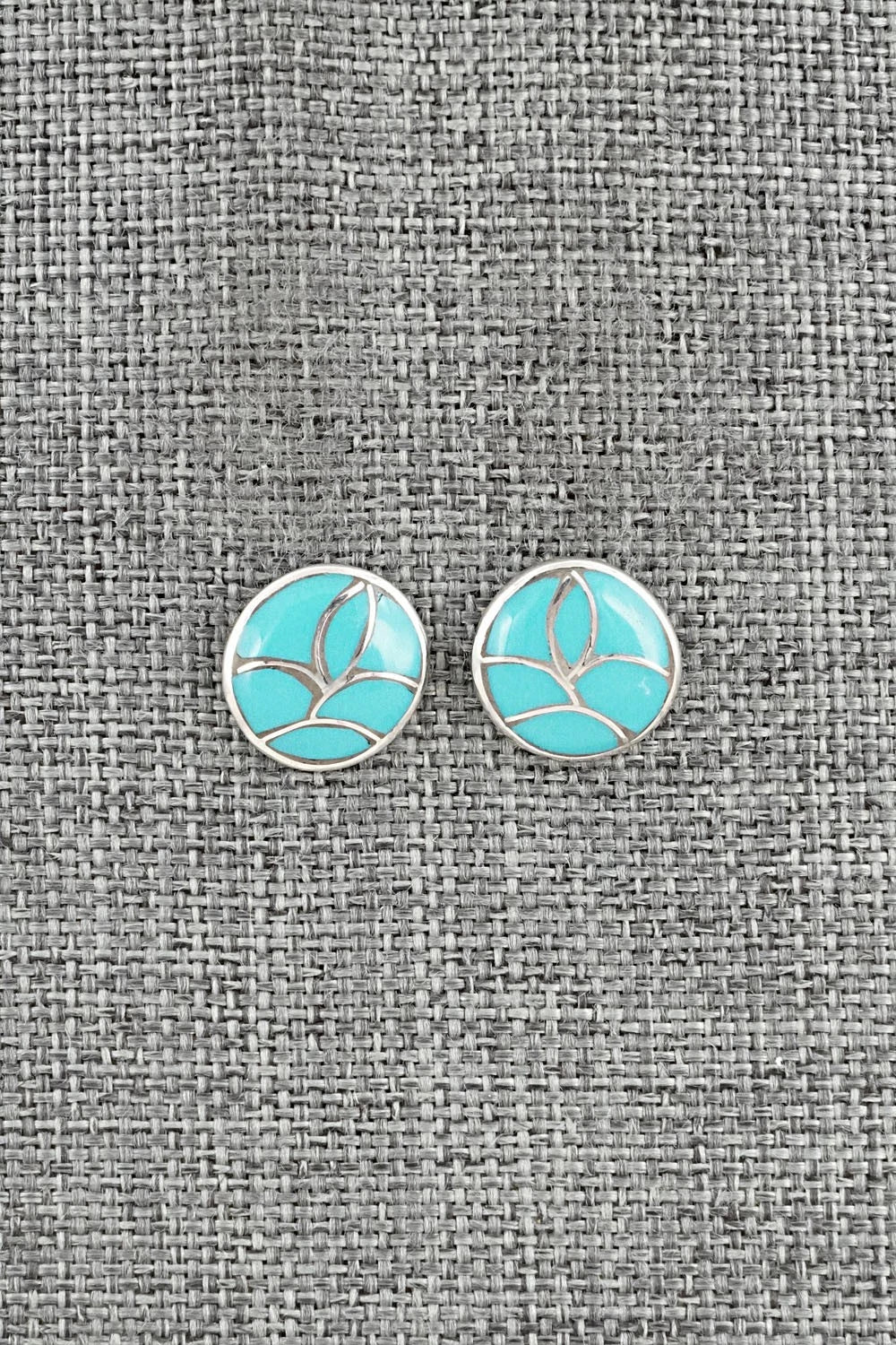 Turquoise & Sterling Silver Earrings - Orena Leekya