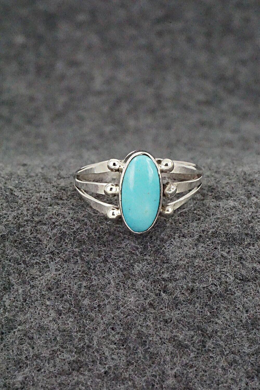 Turquoise & Sterling Silver Ring - Paige Gordon - Size 8