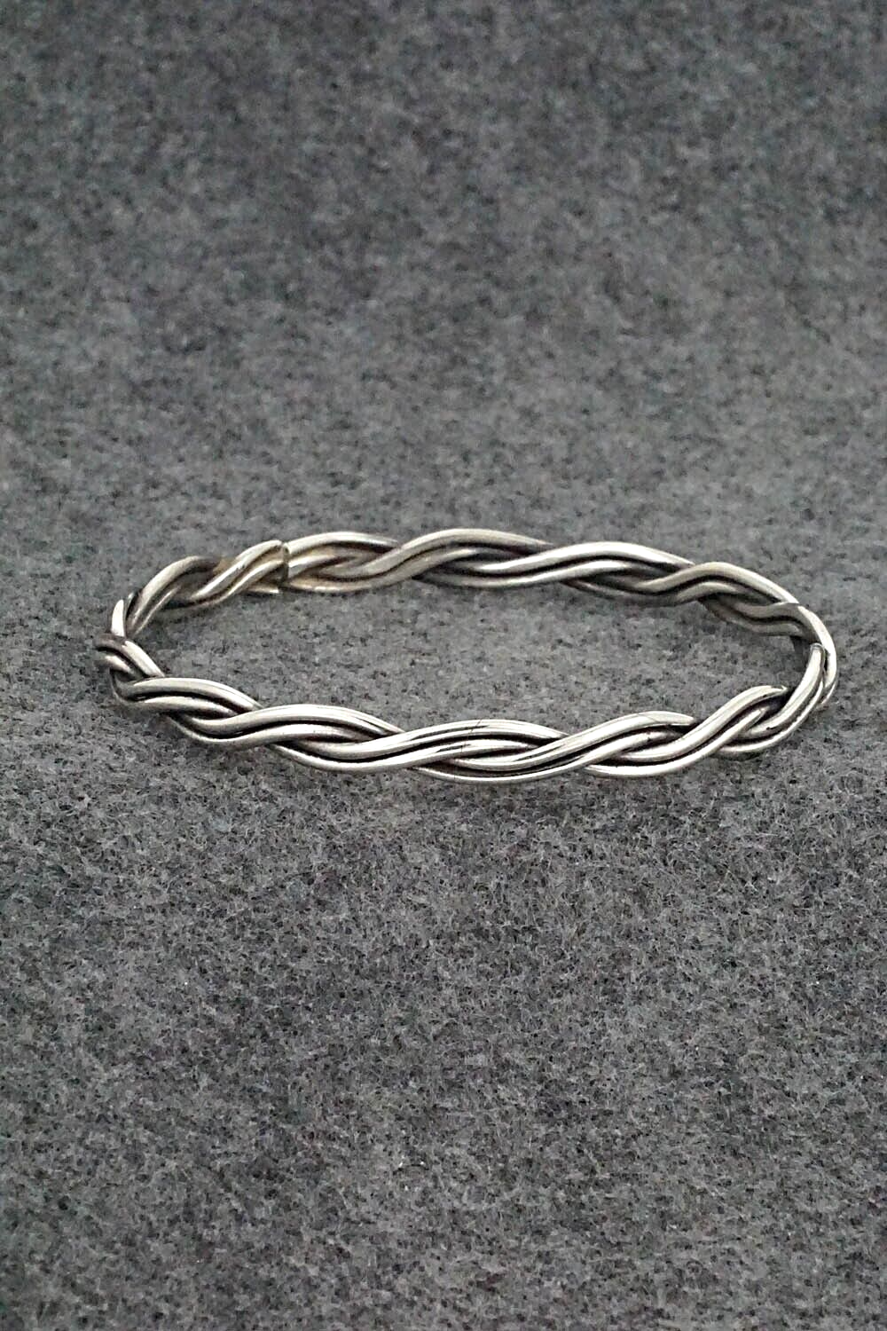 Sterling Silver Bangle Bracelet - Elaine Tahe