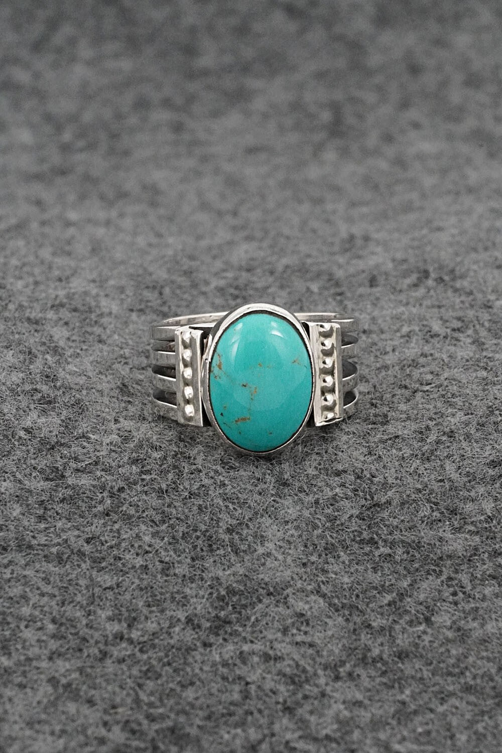 Turquoise & Sterling Silver Ring - Thomas Yazzie - Size 7