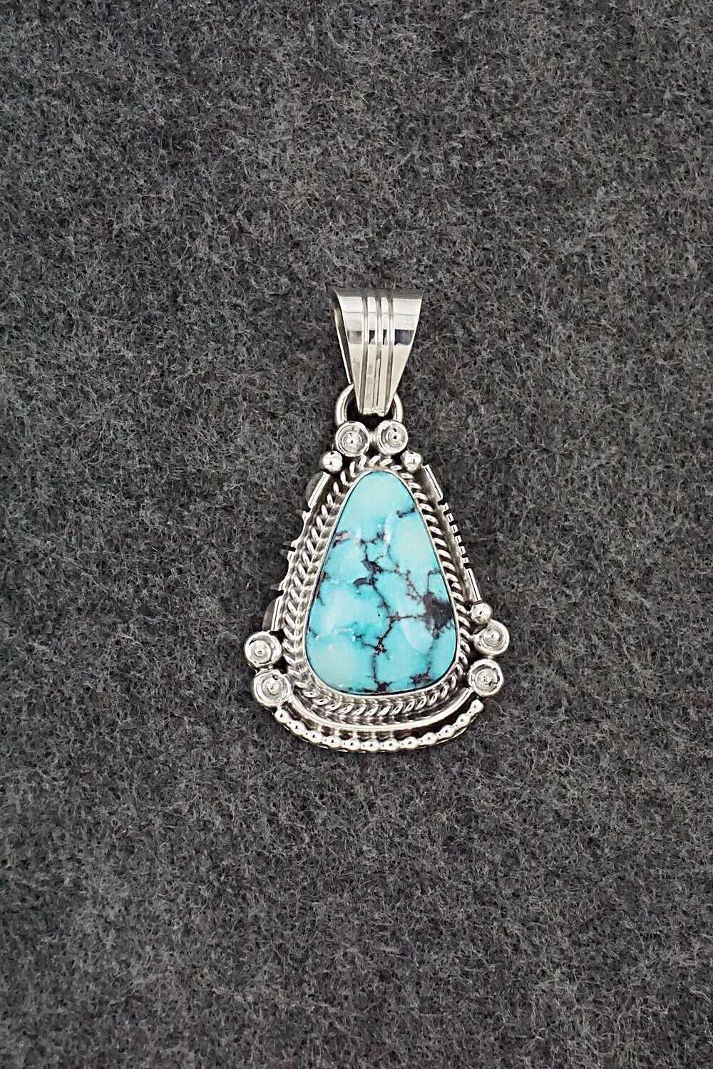 Turquoise & Sterling Silver Pendant - Daniel Benally