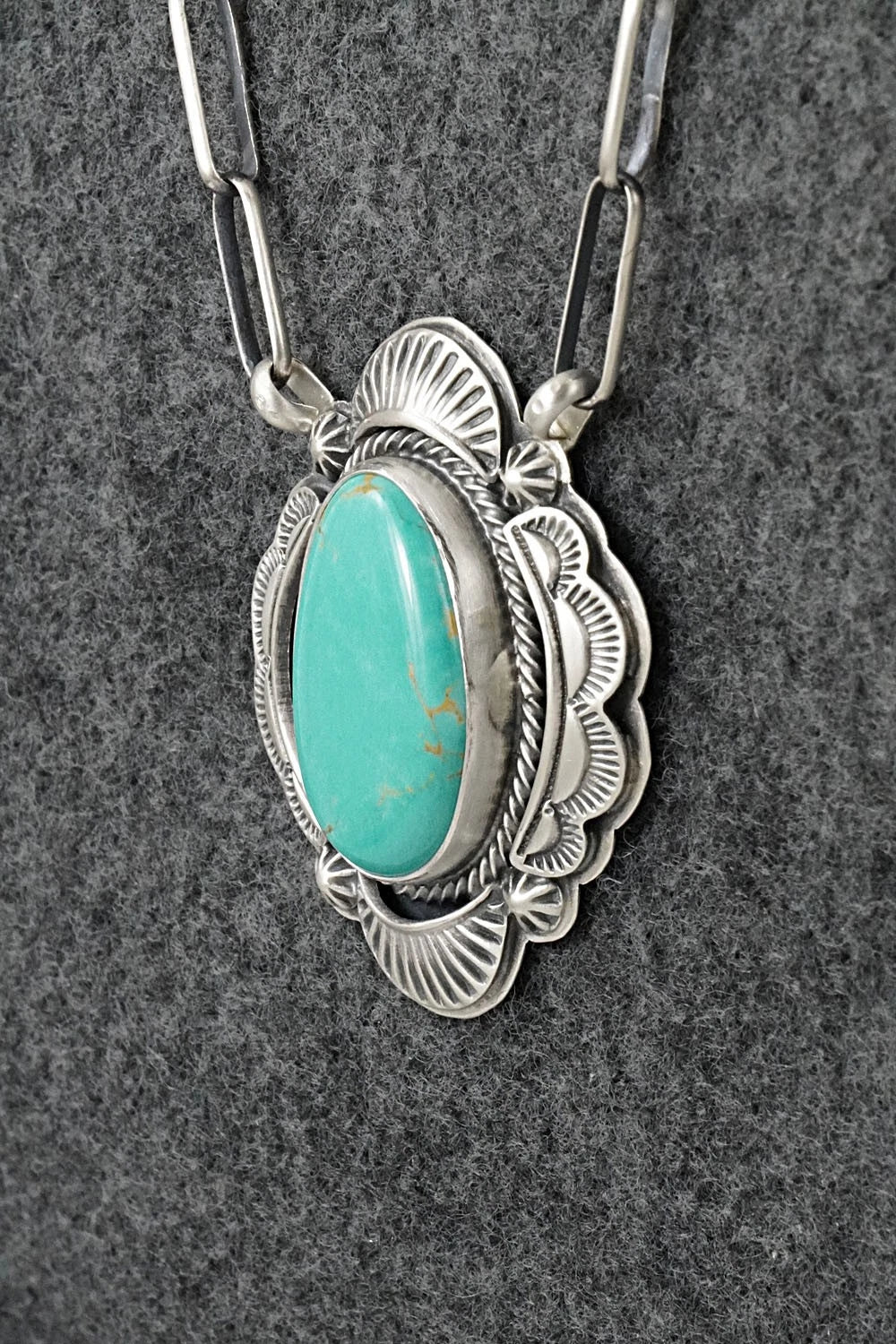 Turquoise & Sterling Silver Necklace - Randy Boyd