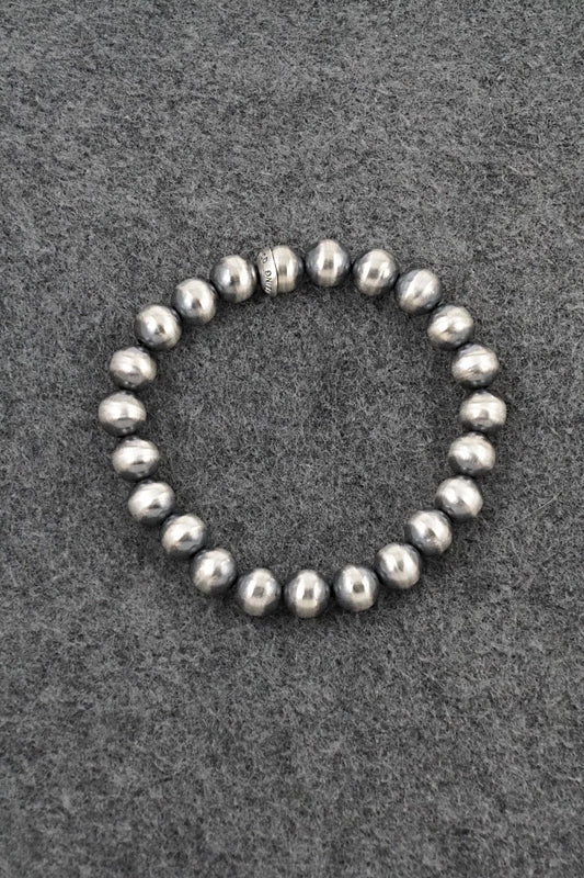 Sterling Silver Navajo Pearl Bracelet - Bryannen Halwood