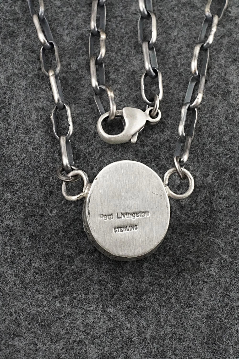 Turquoise & Sterling Silver Necklace - Paul Livingston