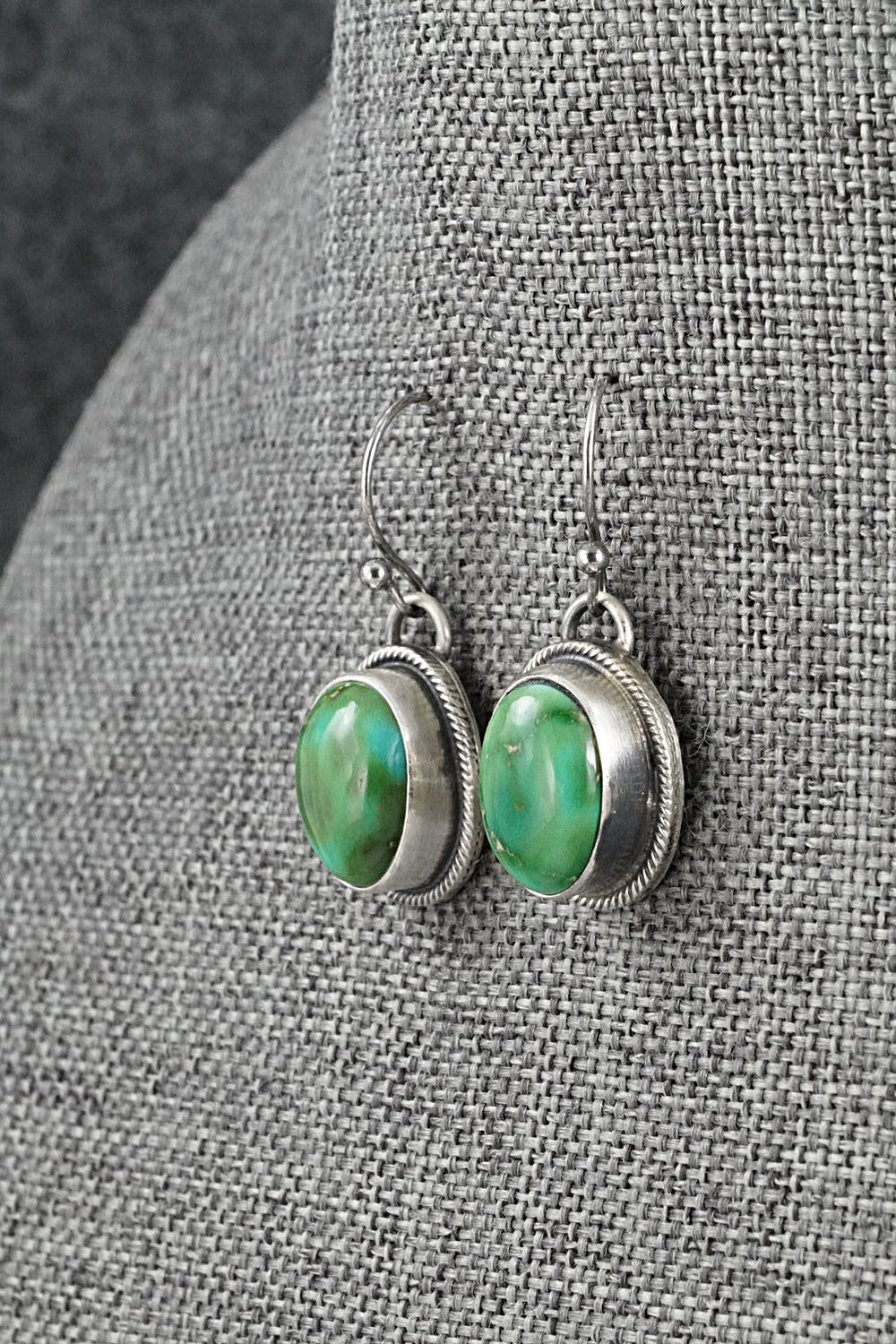 Turquoise & Sterling Silver Necklace and Earrings Set - Kathleen Livingston